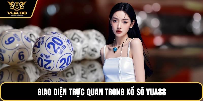 Giao diện trực quan trong xổ số VUA88