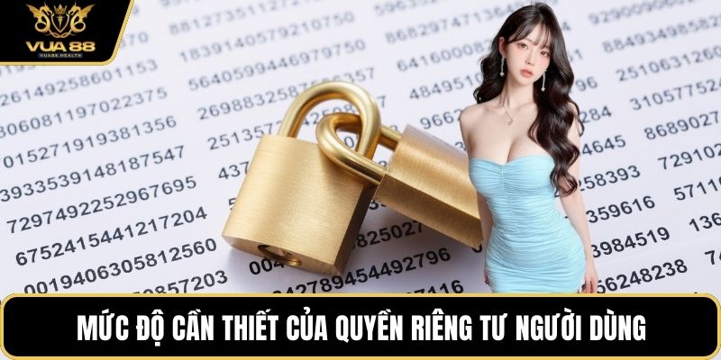 Mức độ cần thiết của quyền riêng tư người dùng